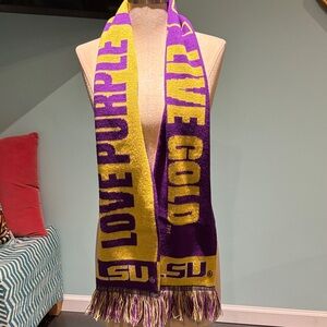 NCAA Purple and Gold Scarf